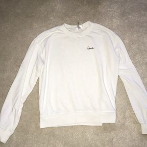 Love White Sweatshirt